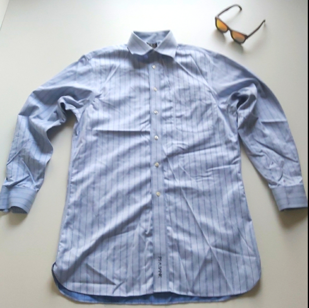 Jos A. Bank Striped Long Sleeve Button Up Shirt